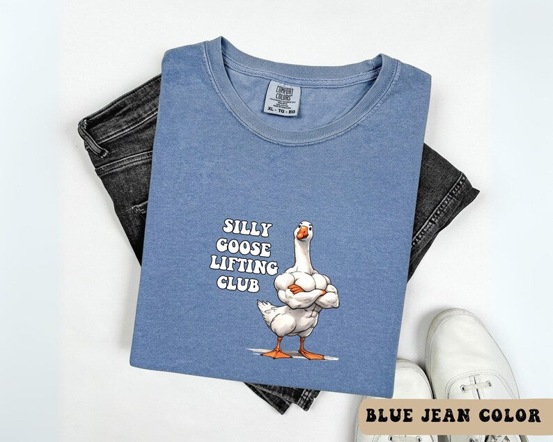 Silly Goose Lifting Club Shirt, Gift for Personal Trainer, Powerlifting Workout, Silly Goose Gym Shirt, Funny Workout Tee, Gym Lover Gift