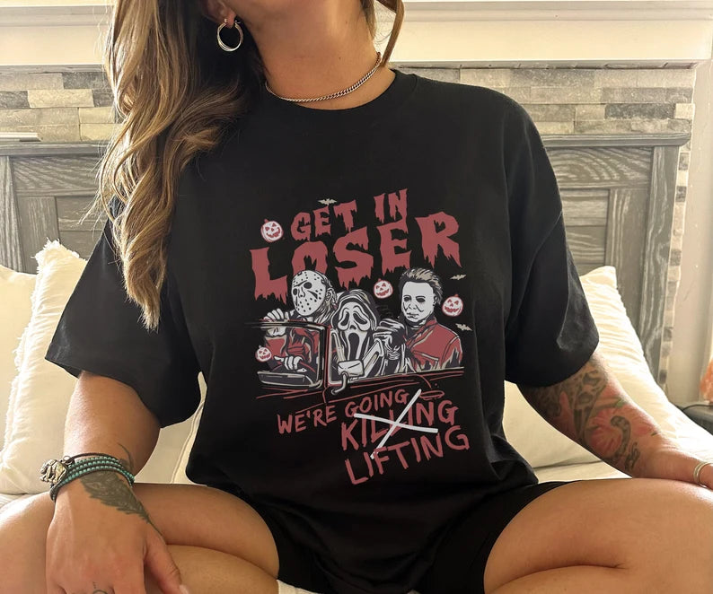 Were Going Lifting Gym Shirt, Retro Halloween Tshirt, Horror Gym Shirt, Weightlifting Shirt, Gym Pump Cover, Workout Shirt, Fitness Shirt