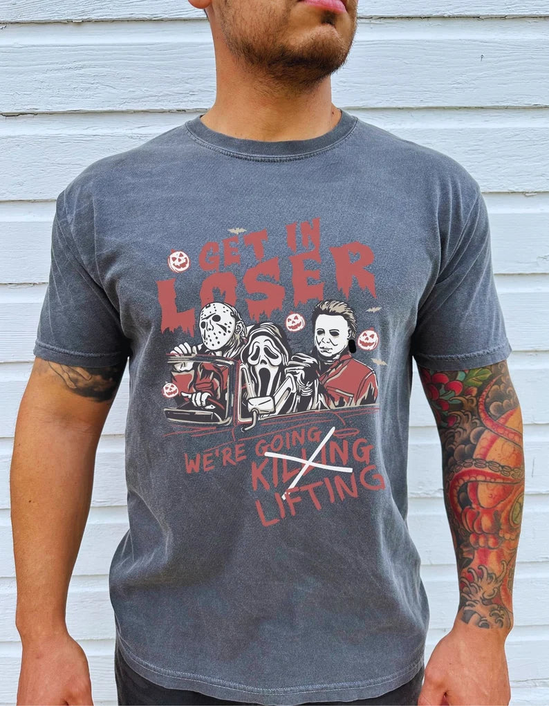 Were Going Lifting Gym Shirt, Retro Halloween Tshirt, Horror Gym Shirt, Weightlifting Shirt, Gym Pump Cover, Workout Shirt, Fitness Shirt