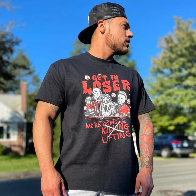 Were Going Lifting Gym Shirt, Retro Halloween Tshirt, Horror Gym Shirt, Weightlifting Shirt, Gym Pump Cover, Workout Shirt, Fitness Shirt