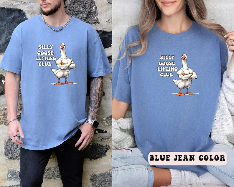 Silly Goose Lifting Club Shirt, Gift for Personal Trainer, Powerlifting Workout, Silly Goose Gym Shirt, Funny Workout Tee, Gym Lover Gift